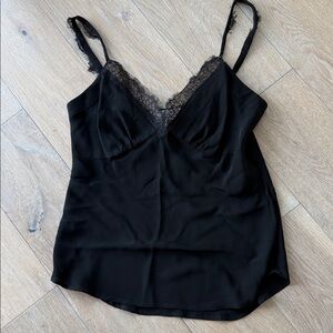 Diane von Furstenberg Black Neckline Top